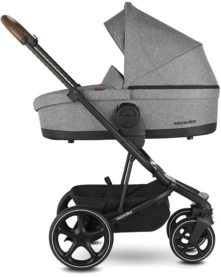 Baby Buggy EASYWALKER Harvey3 Exclusive Grey with Accessories Lateral view