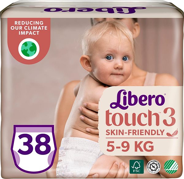 Jednorazové plienky Libero Touch 3 (38 ks) 5 – 9 kg Screen