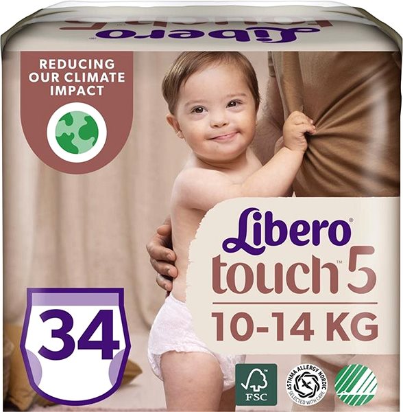 Detské plienky Libero Touch 5 (34 ks) 10 – 14 kg Screen