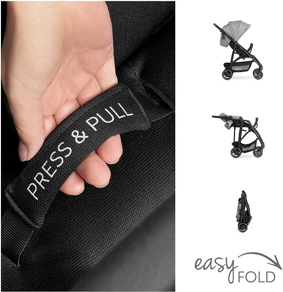 Baby Buggy HAUCK Rapid 4R Plus Grey Features/technology
