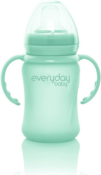 Tanulópohár EverydayBaby Üveg bögre Healthy+ 150 ml Mint Green ...