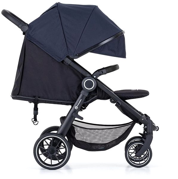 Kočík PETITE & MARS Street+ RWS Black Anthracite Blue Complete Bočný pohľad