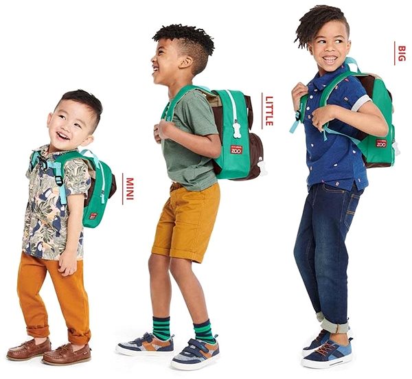 Children's Backpack SKIP HOP Zoo Backpack for Kindergarten Puggle 3+ Size chart