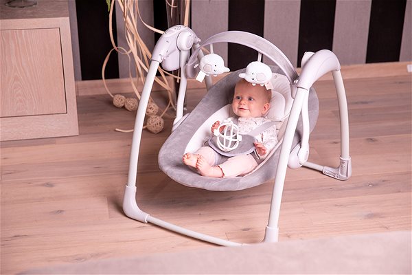 Baby Rocker Bo Jungle swing B-Dolphy Grey ...