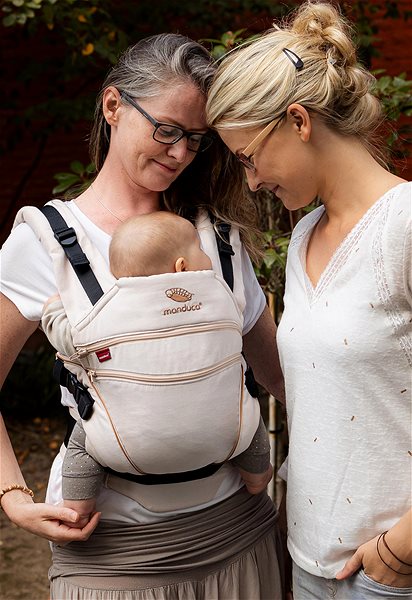 Babahordozó MANDUCA XT Cotton denimpowder-toffee Lifestyle