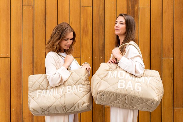 Cestovná taška CHILDHOME Family Bag Puffered Beige Lifestyle