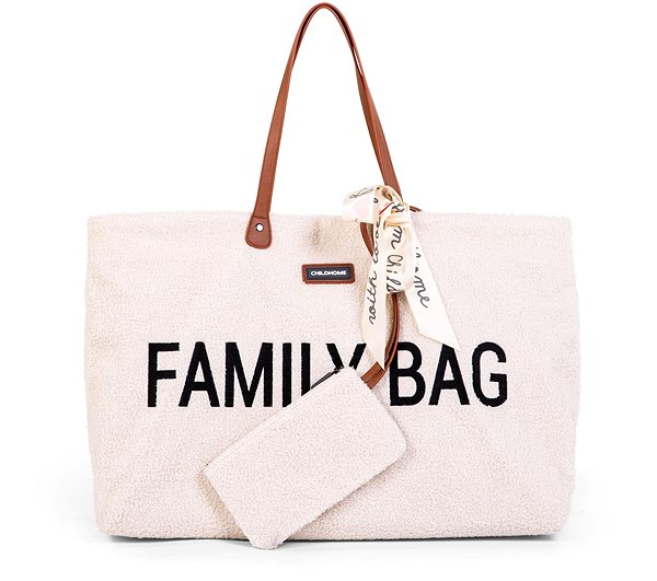 Cestovná taška CHILDHOME Family Bag Teddy Off White Príslušenstvo
