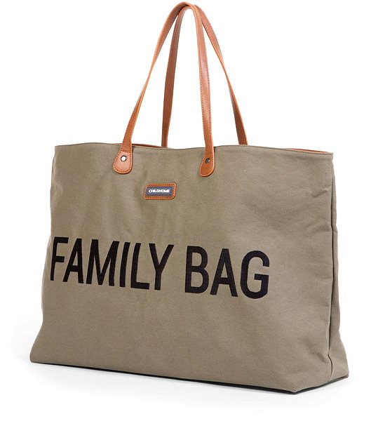 Cestovná taška CHILDHOME Family Bag Canvas Khaki Bočný pohľad