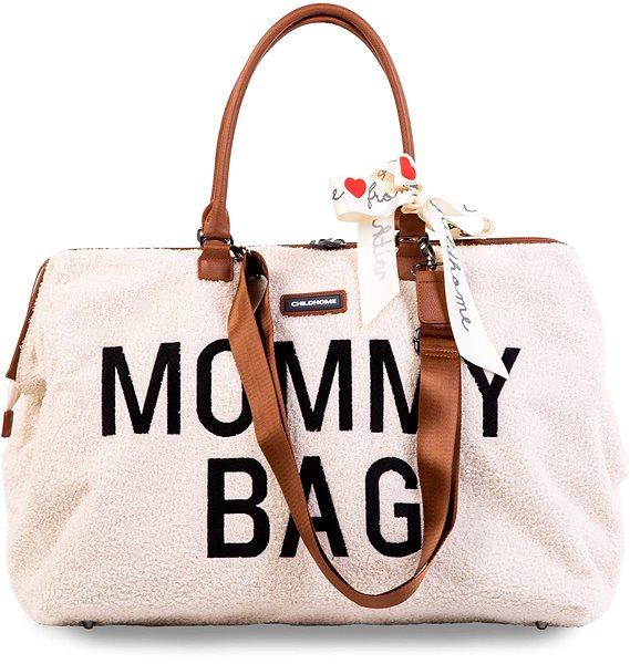 Přebalovací taška CHILDHOME Mommy Bag Teddy Off White ...