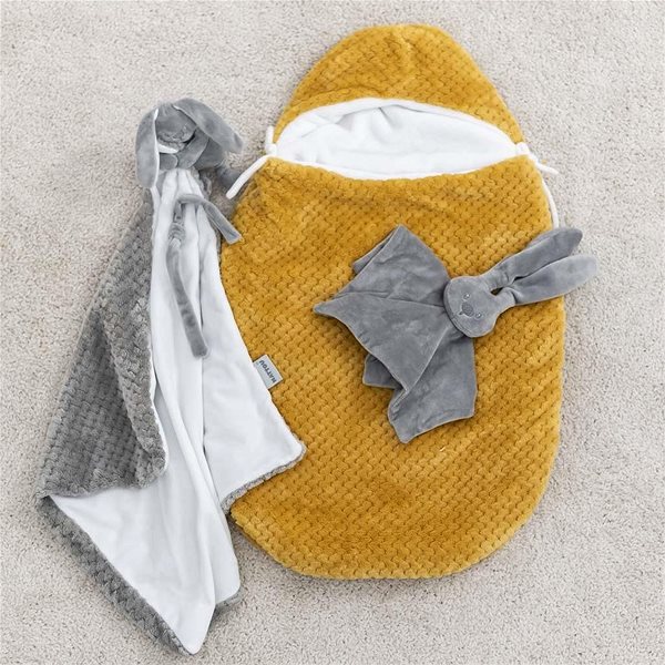 Deka NATTOU deka plyšová s maznáčikom Lapidou Grey Pineapple White 50 × 50 cm ...