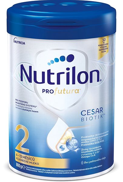 Dojčenské mlieko Nutrilon Profutura Cesarbiotik 2 dojčenské mlieko 800 g Screen