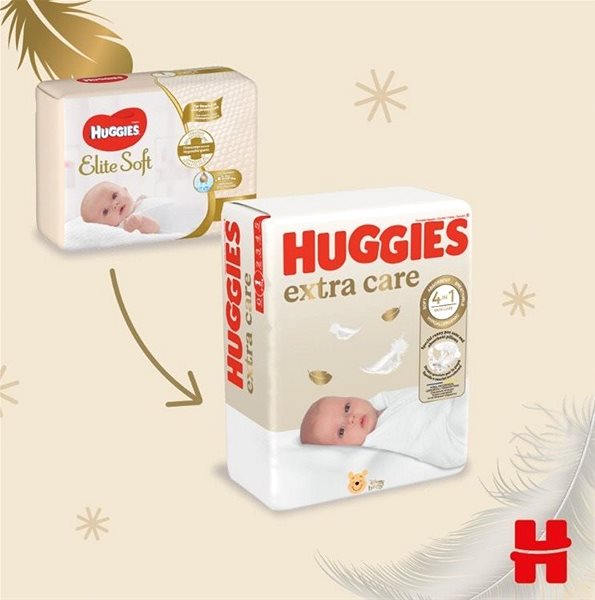 Eldobható pelenka HUGGIES Extra Care 2-es méret (246 darab) ...