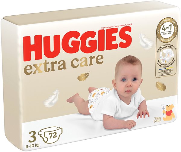 Eldobható pelenka HUGGIES Extra Care 3-as méret (72 db) ...