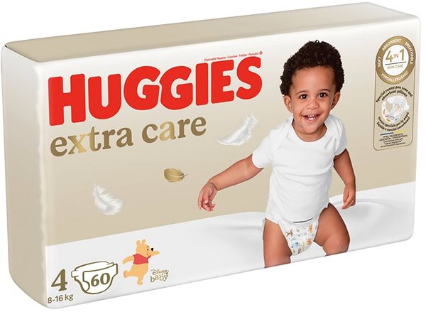 Eldobható pelenka HUGGIES Extra Care 4-es méret (60 db) ...