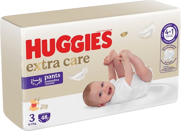 Bugyipelenka HUGGIES Extra Care Pants 3-as méret (48 db) ...