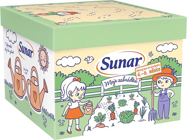 Príkrm Sunar hravý box Moja záhradka s detskou výživou od ukončeného 4. – 6. mesiaca ...