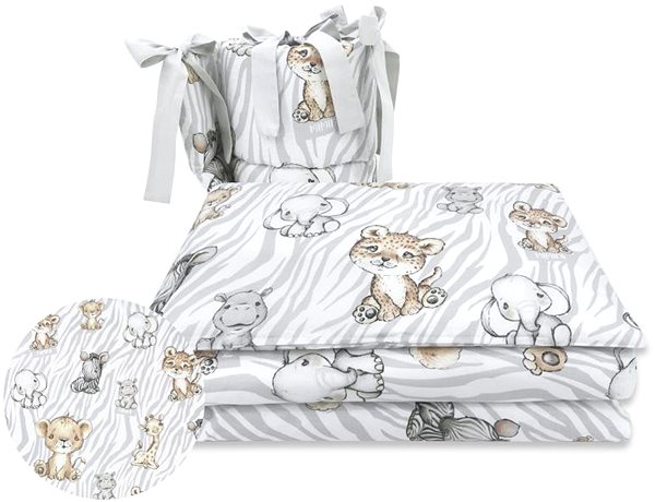 Detská posteľná bielizeň COSING 4D sada obliečok Comfort – Safari Natural ...