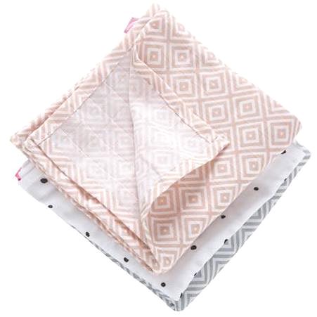 Látkové plienky MOTHERHOOD mušelínové plienky Pink Squares 3 ks, 70 × 80 cm ...