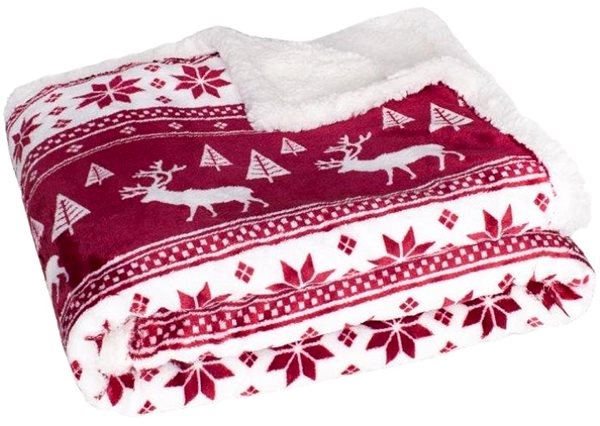 FARO Saco burgundy blanket 127×152cm.