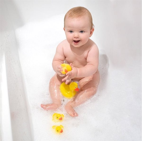 Hračka do vody AKUKU hračka do kúpeľa kačičky žlté 4 ks ...