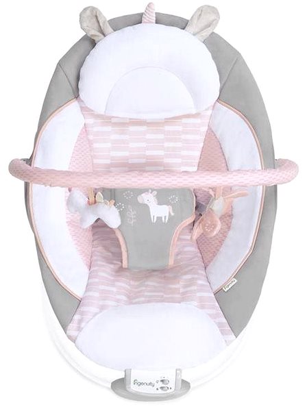 Baby Rocker INGENUITY Vibrating Recliner with Melody Flora the Unicorn 0 m+, up to 9kg Screen