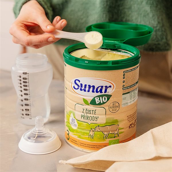 Dojčenské mlieko Sunar BIO 3 batoľacie mlieko, 6× 700 g Lifestyle