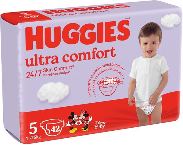 Jednorazové plienky HUGGIES Ultra Comfort veľkosť 5 Jumbo (42 ks) ...