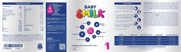 Dojčenské mlieko Babysmilk 1 počiatočné mlieko s kolostrom (900 g) ...