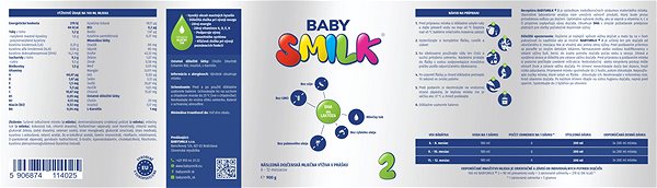 Dojčenské mlieko Babysmilk 2 pokračovacie mlieko (900 g) ...
