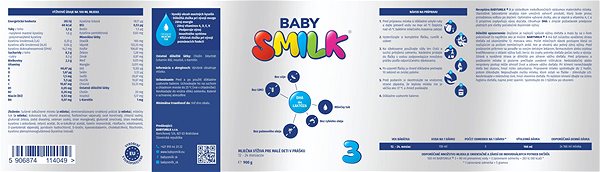 Dojčenské mlieko Babysmilk 3 batoľacie mlieko (900 g) ...