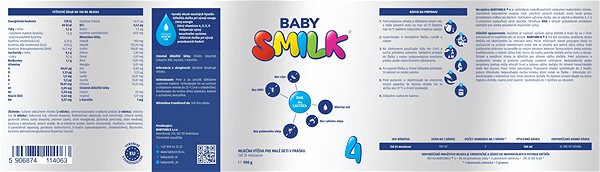 Dojčenské mlieko Babysmilk 4 batoľacie mlieko (900 g) ...