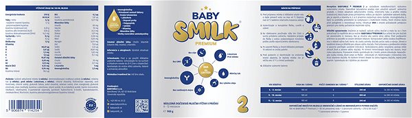 Dojčenské mlieko Babysmilk Premium 2 pokračovacie mlieko kolostrom (900 g) ...