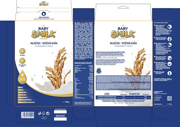 Mliečna kaša Babysmilk Premium mliečno – ryžová kaša 210 g ...