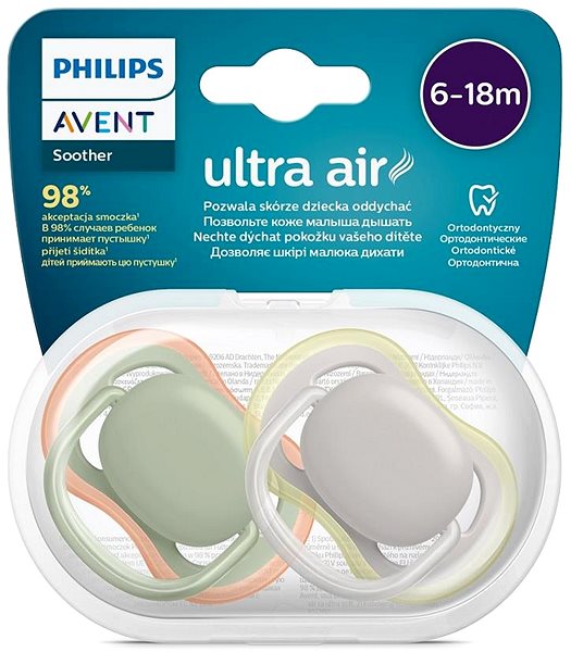 Cumlík Philips AVENT cumlík Ultra Air neutrál 6 – 18 m, 2 ks ...