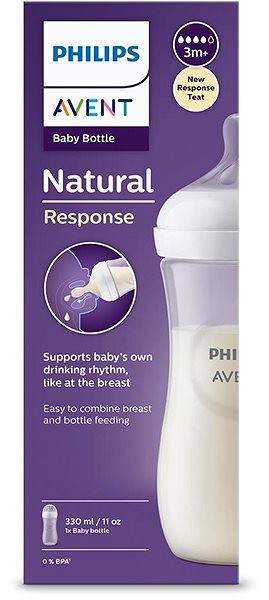 Dojčenská fľaša Philips AVENT Natural Response 330 ml, 3 m+ ...