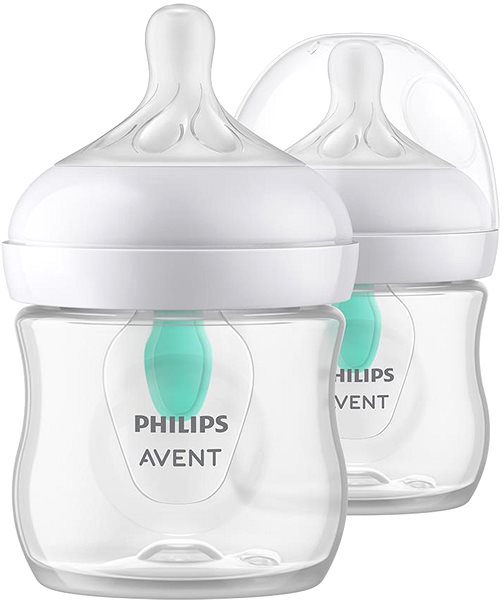 Dojčenská fľaša Philips AVENT Natural Response s ventilom AirFree 125 ml, 0 m+, 2 ks ...