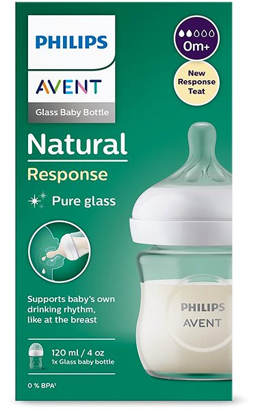 Cumisüveg Philips AVENT Natural Response üveg 120 ml, 0 m+ ...