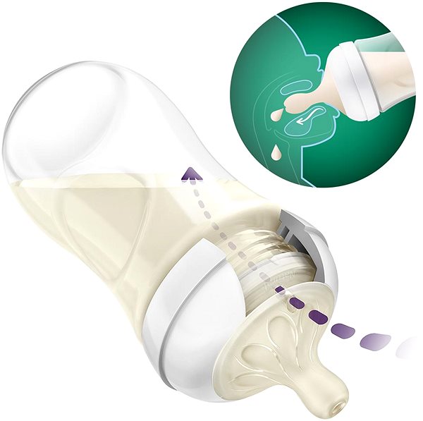 Dojčenská fľaša Philips AVENT novorodenecká štartovacia súprava Natural Response sklenená ...