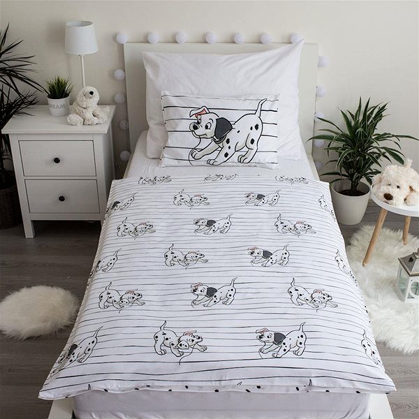 Detská posteľná bielizeň Jerry Fabrics 101 Dalmatians 100 × 135 cm ...