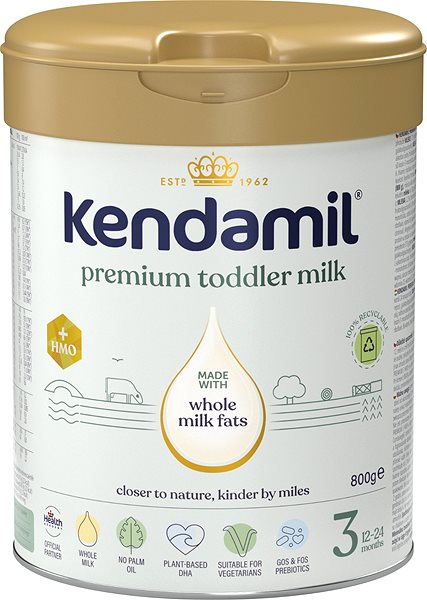 Dojčenské mlieko Kendamil Premium 3 HMO+ (800 g) ...