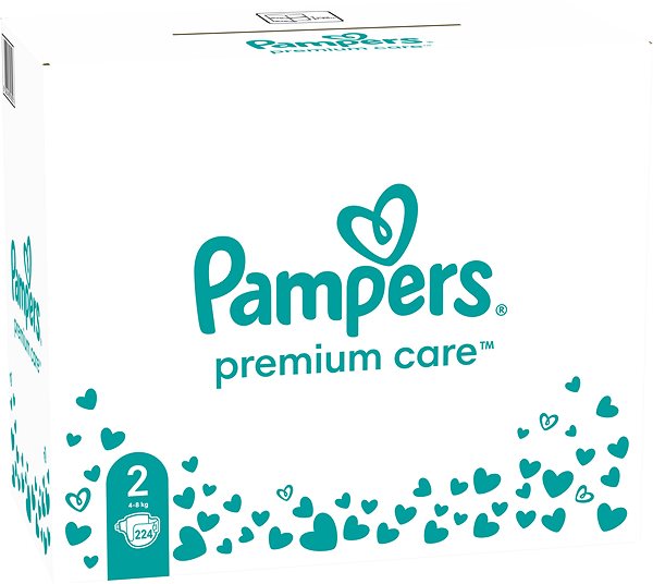 Eldobható pelenka PAMPERS Premium Care 2-es méret (224 db) ...