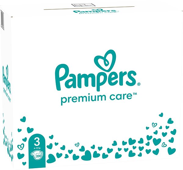Eldobható pelenka PAMPERS Premium Care 3-as méret (200 db) ...