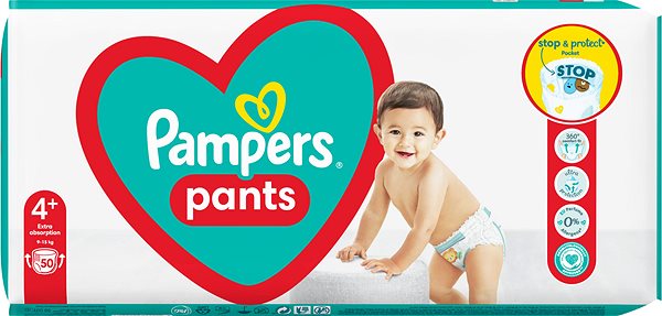 Bugyipelenka PAMPERS Active Baby Pants 4+ méret (50 db) ...