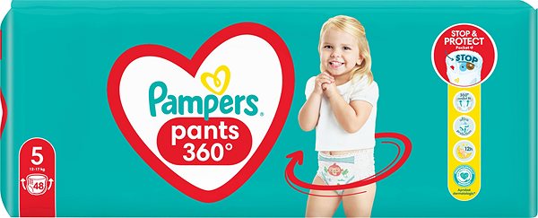 Plienkové nohavičky PAMPERS Active Baby Pants veľkosť 5 (48 ks) ...