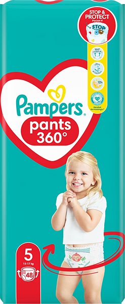Bugyipelenka PAMPERS Active Baby Pants 5-ös méret (48 db) ...