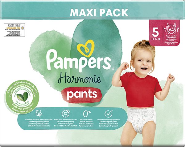 Plienkové nohavičky PAMPERS Harmonie Pants veľkosť 5 (64 ks) ...
