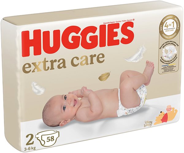 Eldobható pelenka HUGGIES Extra Care 2 (58 db) ...