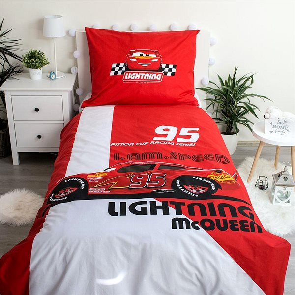 Detská posteľná bielizeň Jerry Fabrics  Cars I am speed 140 × 200 cm ...