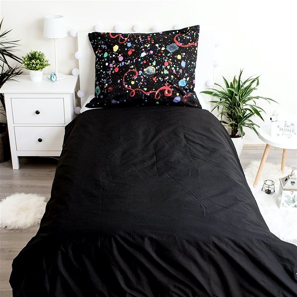 Detská posteľná bielizeň Jerry Fabrics Dinosaur black 140 × 200 cm ...