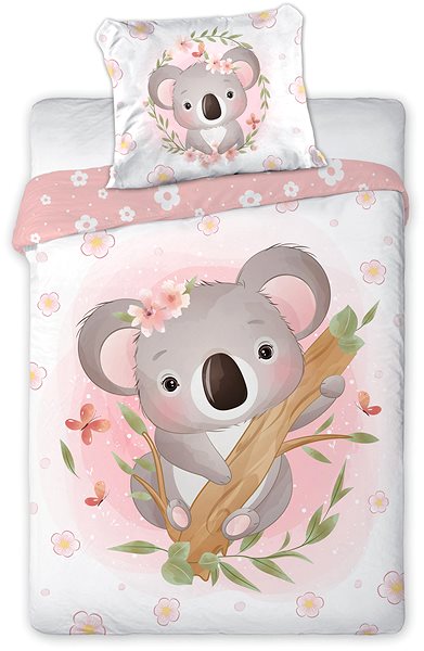 Detská posteľná bielizeň FARO Cuddles koala 100 × 135 cm ...